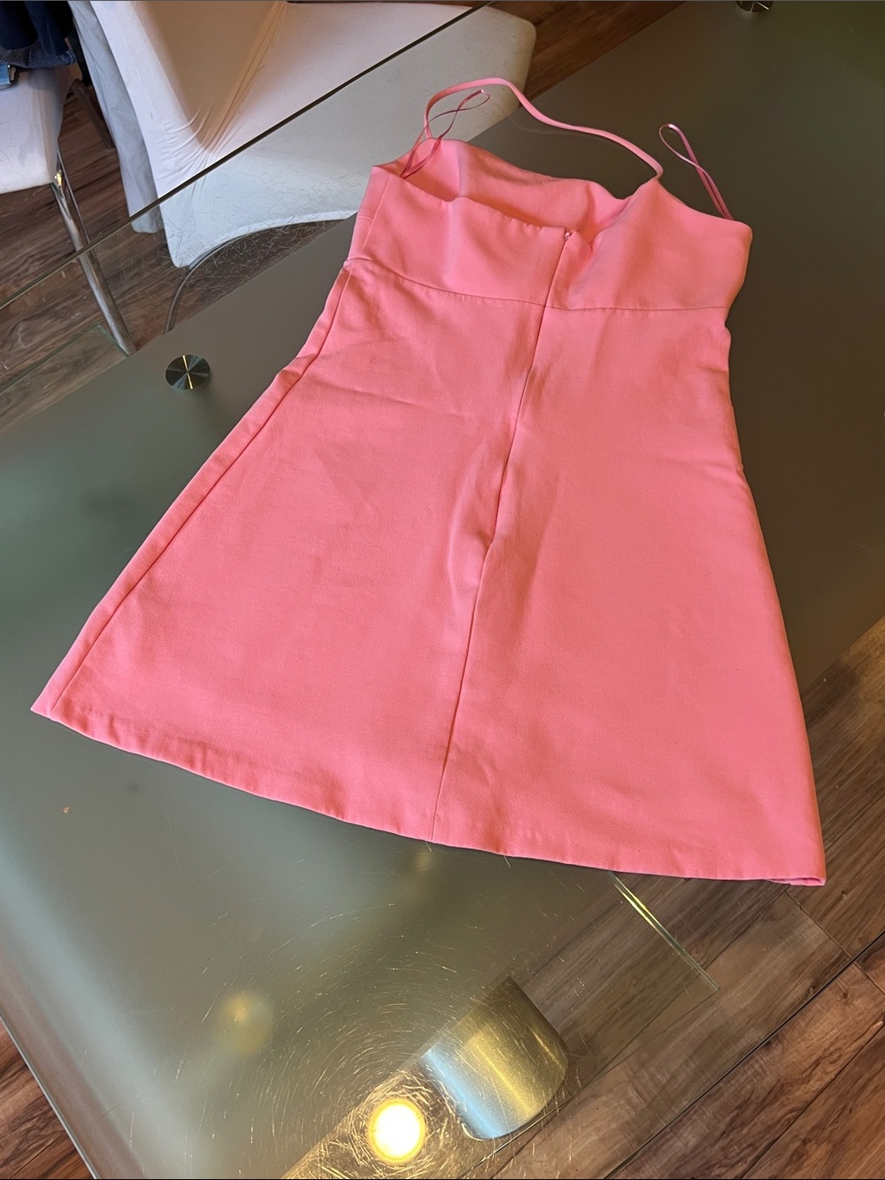 Zara Pink Asymmetrical Dress - Picture 8 of 9